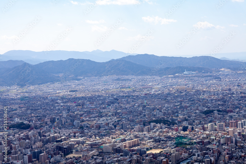 Fototapeta premium 都会 風景 夕日 現代 都市