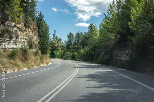 Main highway in Crete pedgus across the island