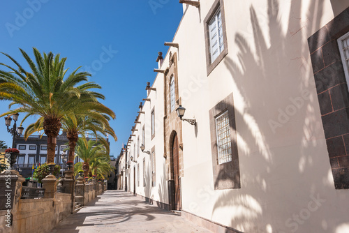 Las Palmas de Gran Canaria, Spain. Urban landscape, colonial houses in Vegueta .