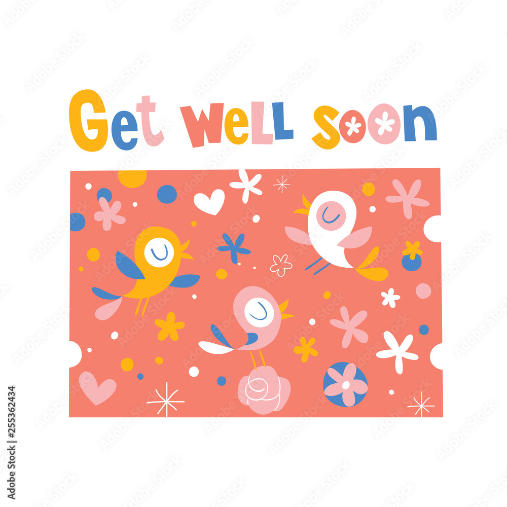 get well soon greeting card get well soon greeting card