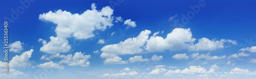 Cloudscape - Blue sky and white clouds