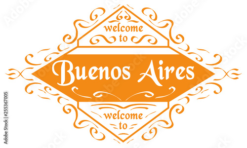 vector Welcome to Buenos Aires