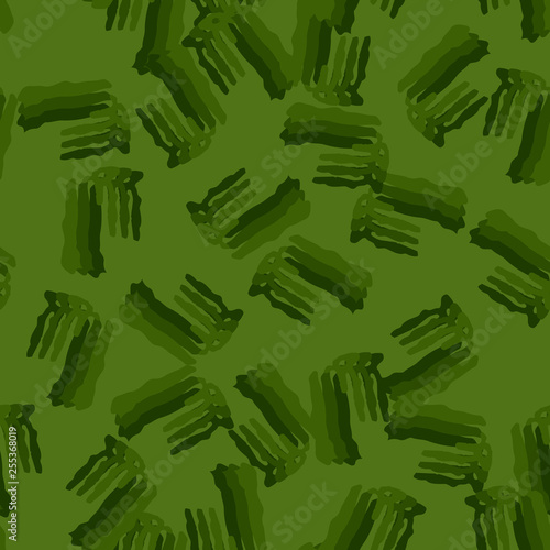 Forest camouflage of various shades of green colors