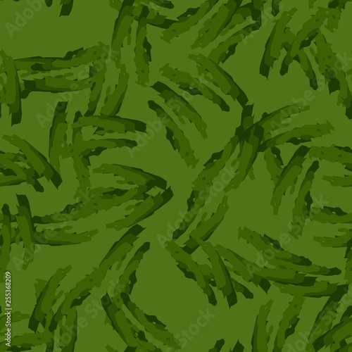 Forest camouflage of various shades of green colors