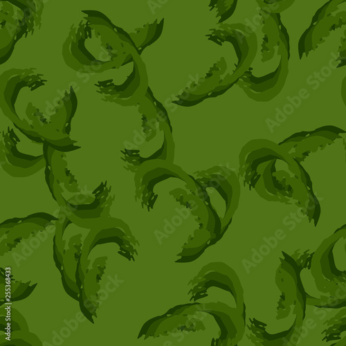 Forest camouflage of various shades of green colors