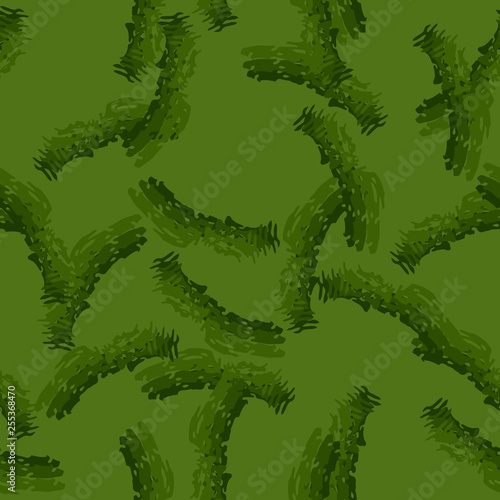 Forest camouflage of various shades of green colors