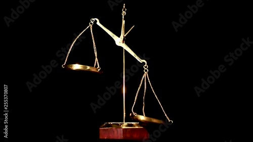 Measuring scale tipping under the weight.