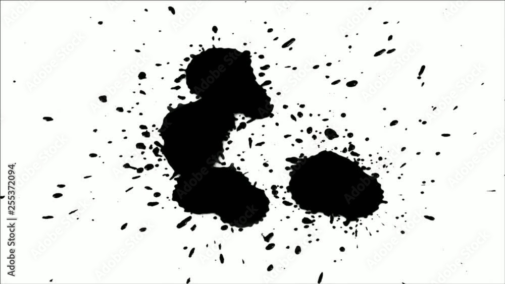 Monochromatic Ink Splatter Compositing Elements Monochromatic Ink Splatter Compositing Elements