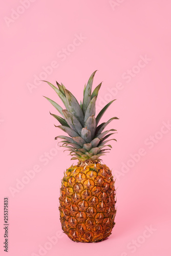 pineapple on a pink background