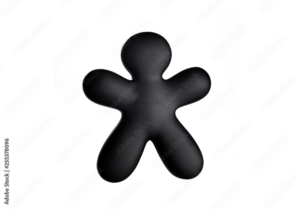 Plastic black little man Plastic black little man