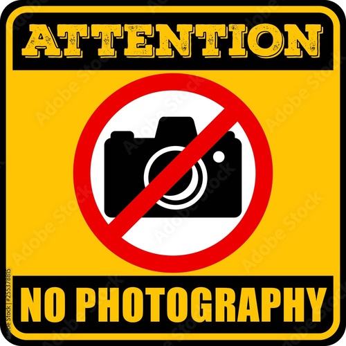 No Photo camera sign. Vector illustration.