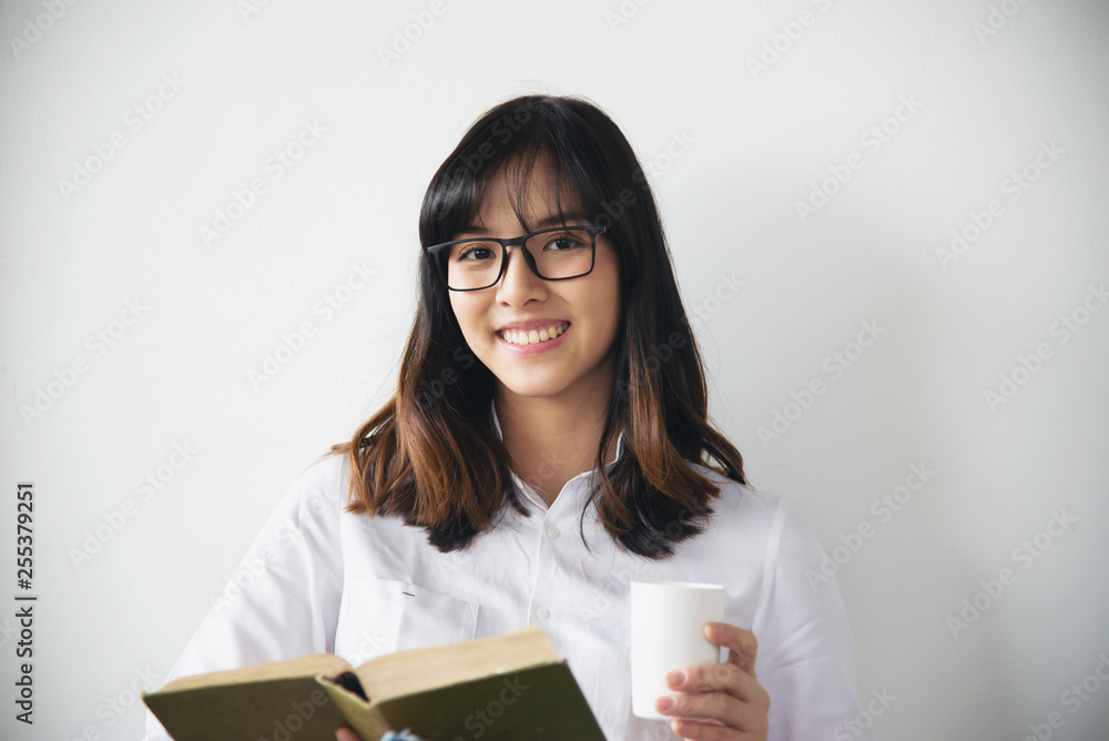 Lovely Asian young lady portriat - happy woman lifestyle concept Lovely Asian young lady portriat - happy woman lifestyle concept