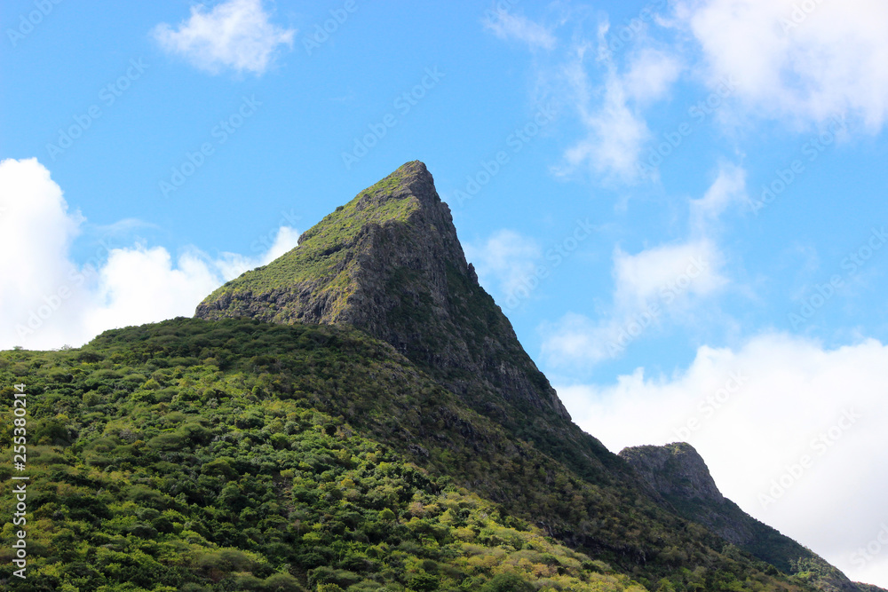 Rempart Mountain, Tamarin, Riviere Noire, Mauritius. Rempart Mountain, Tamarin, Riviere Noire, Mauritius.