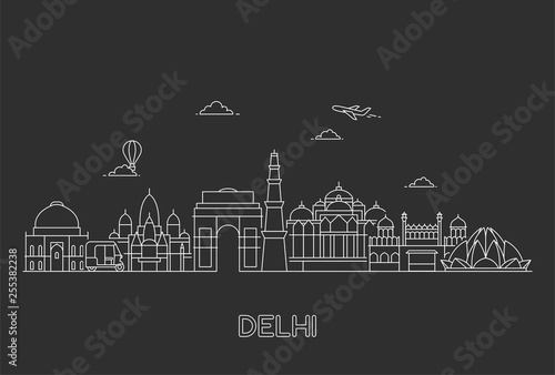 New Delhi skyline. photo
