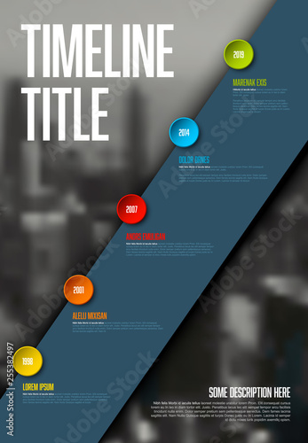 Company Infographic timeline report template