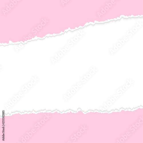 ripped open paper pink