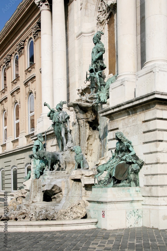 budapest, hungary, statue, sculpture, architecture, church, europe, monument, art, building, ancient, landmark, city, old, fountain, 