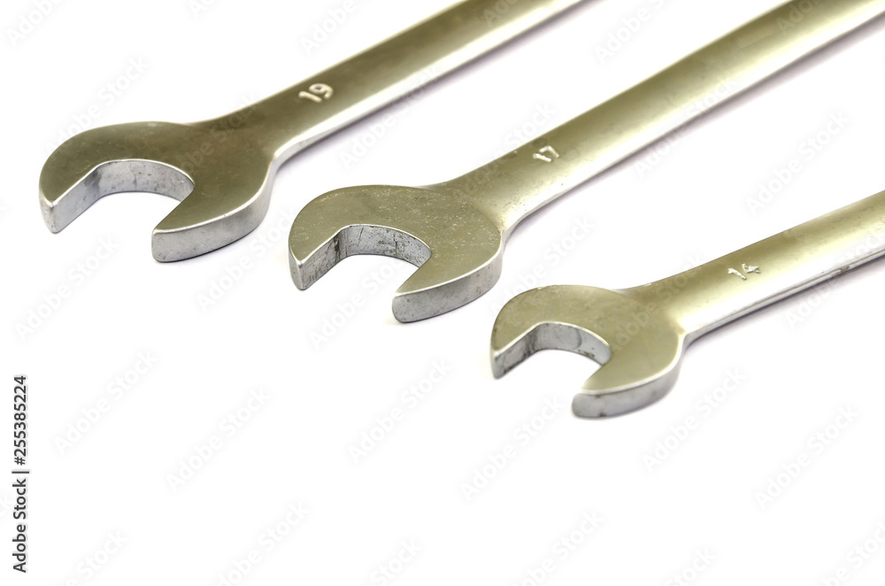wrenches isolated on white background wrenches isolated on white background