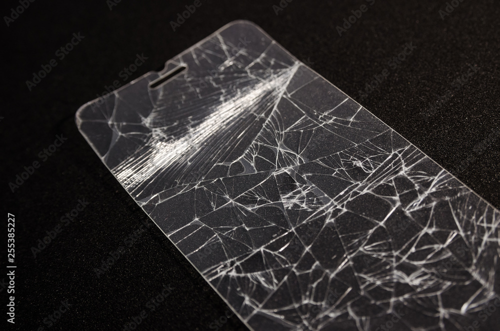 Broken screen of a phone Broken screen of a phone