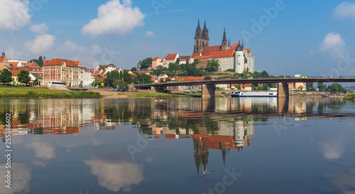 Meissen, Germany - standing on a hill above the river Elbe, the Albrechtsburg Castle is a wonderful example of late Gothic architecture