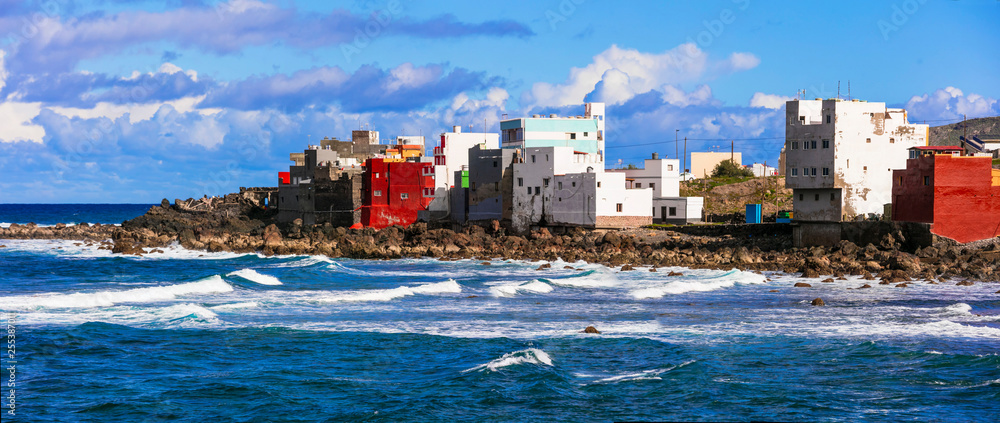 Picturesque small village San Andres in northen part of Gran Canaria, Canary islands