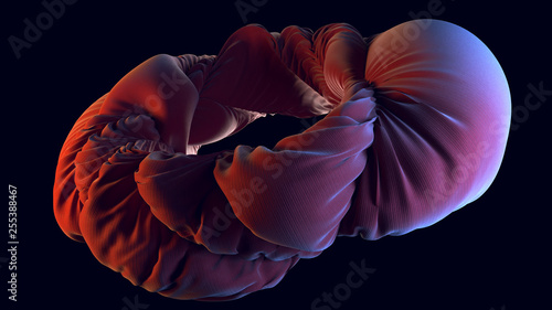3d rendering. Abstract cloth background. © Ivan