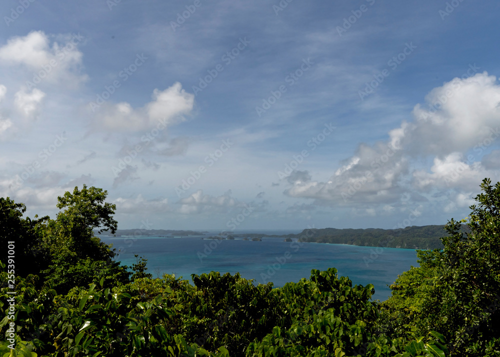 A steep trail leads to a lighthouse built by Germans. On top of the lighthouse there are sweeping views of the Palau's Rock Islands