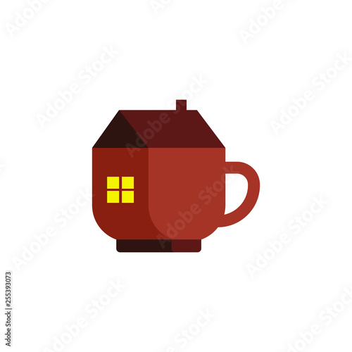 Coffeshop Cafe Restaurant Beverage Logo Vector Illustration 