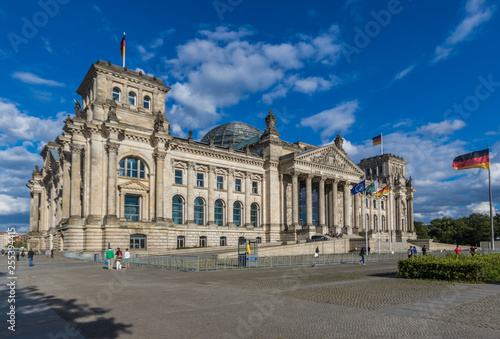 Berlin, Germany - built in 1894 and home of the German parliament, the Reichstag building is one of the most recognaizable landmarks in Berlin  © SirioCarnevalino
