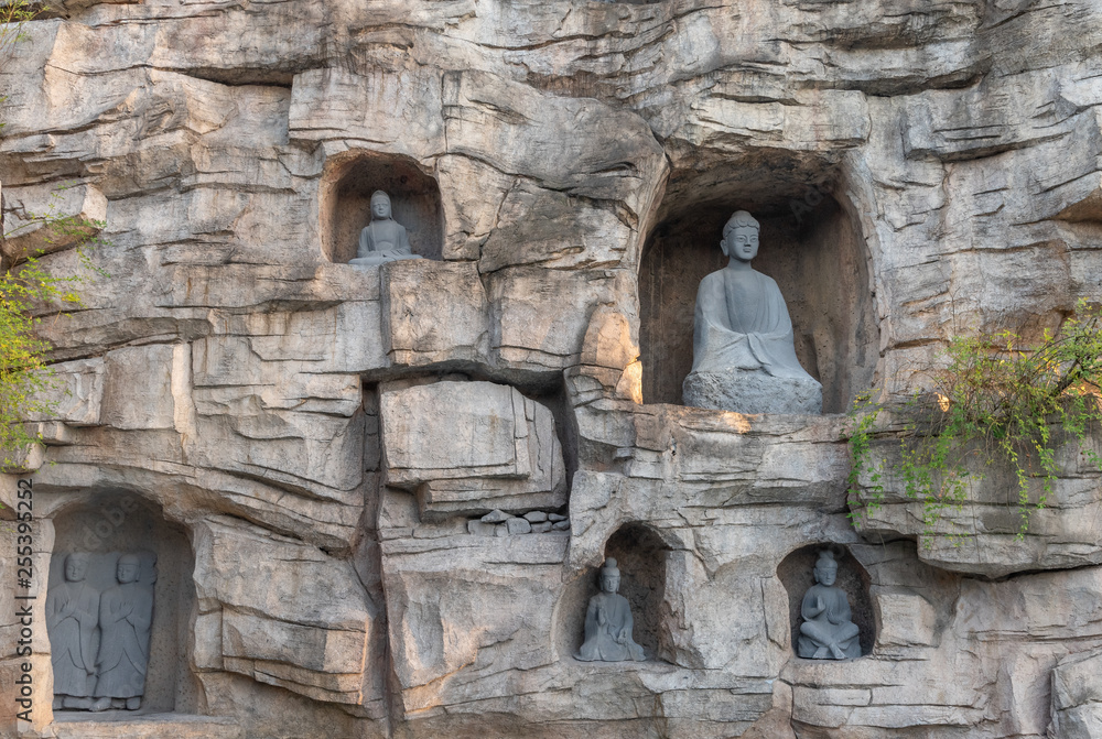 Grottoes and Buddha statues in Songcheng, Hangzhou City