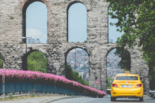 aqueduct valenta in istanbul photo