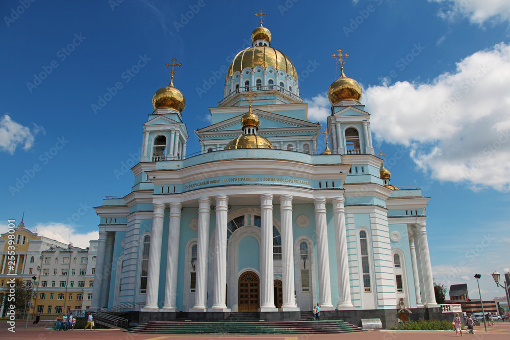 The Cathedral of St. Theodore Ushakov in Saransk, republic Mordovia od Russia