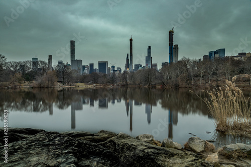 New York Skyline from Hemshead in Central Park