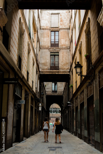 cosy streets of Barcelona city © Camila Nugmanova