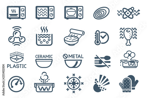 Technology Microwave oven icon.