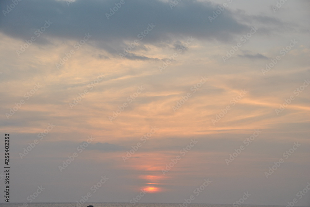 Sunset in Galle in Sri Lanka