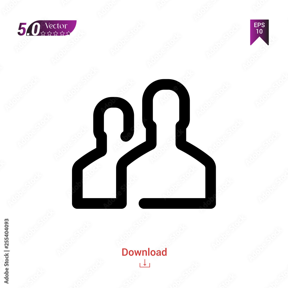 Outline user icon isolated on white background. Best modern. Graphic design, mobile application, beauty icons 2019 year, user interface. Editable stroke. EPS10 format vector illustration Outline user icon isolated on white background. Best modern. Graphic design, mobile application, beauty icons 2019 year, user interface. Editable stroke. EPS10 format vector illustration