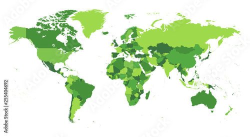 World Map Seperate Countries