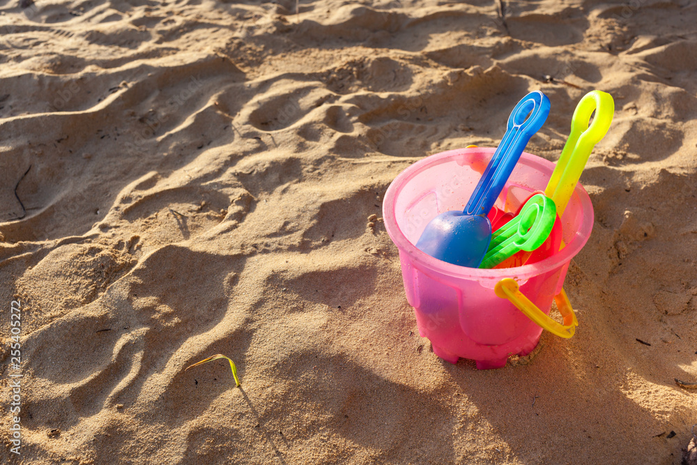 Bucket and sand Bucket and sand