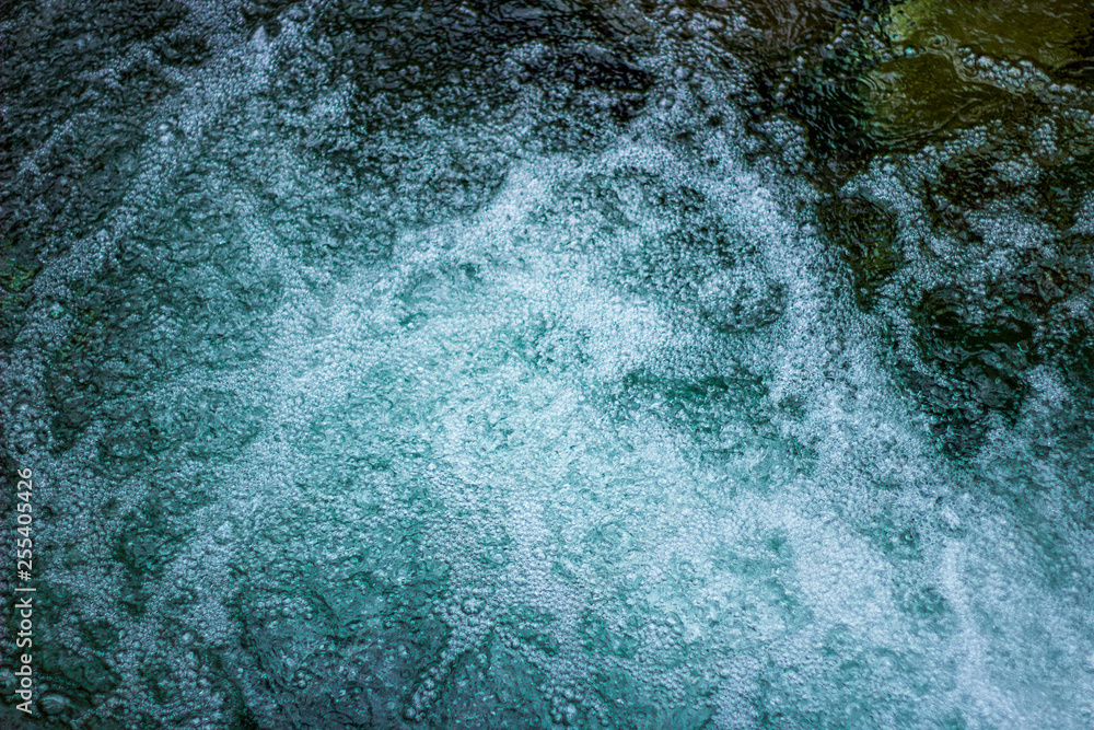 Obraz premium Natural Spa water from the streams in the mountains forests
