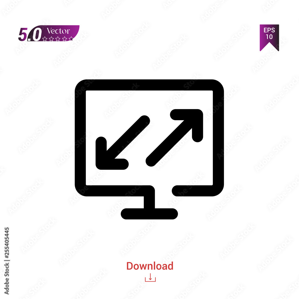 Outline computer icon isolated on white background. Best modern. Graphic design, mobile application, beauty icons 2019 year, user interface. Editable stroke. EPS10 format vector illustration Outline computer icon isolated on white background. Best modern. Graphic design, mobile application, beauty icons 2019 year, user interface. Editable stroke. EPS10 format vector illustration