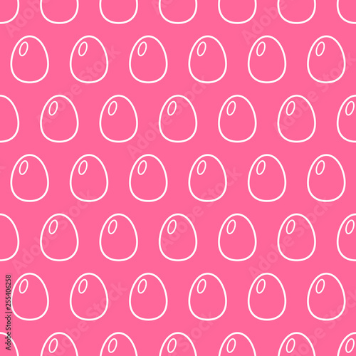 Painted ester eggs background. Vector seamless pattern.