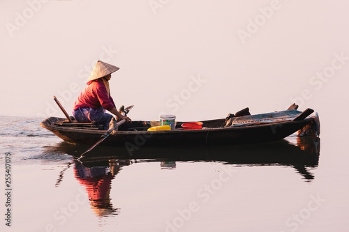 Vietnamese traditional fishing boat