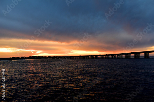 sunset over a bay in florida © luke p ferguson