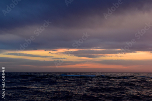 sunset off the coast of florida