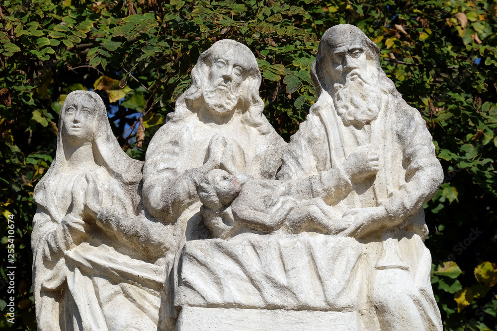 Obraz premium The Presentation of Jesus Christ in the Temple, Mary's Way in Klenovnik, Croatia