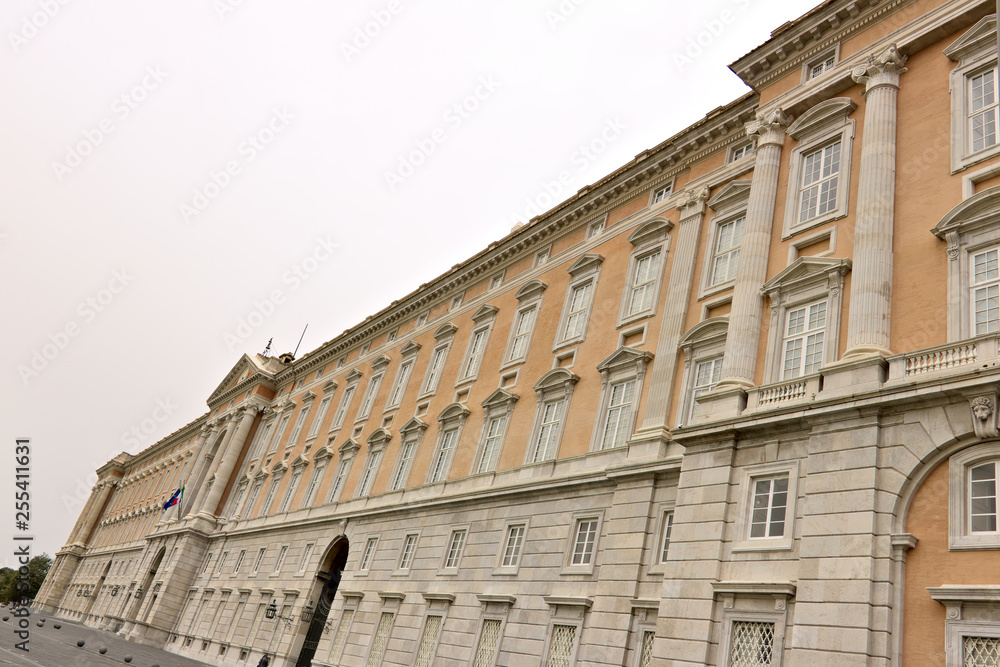 Reggia di Caserta, Italy. External main facade of the palace.