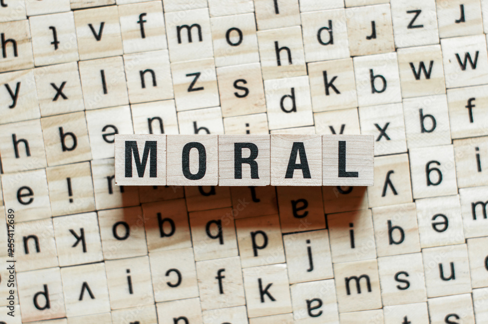 Moral word concept