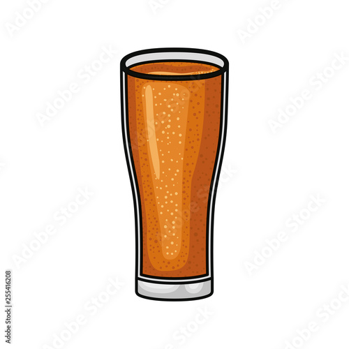 glass with beer isolated icon