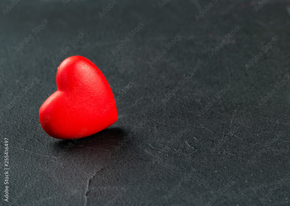Red plastic heart Red plastic heart
